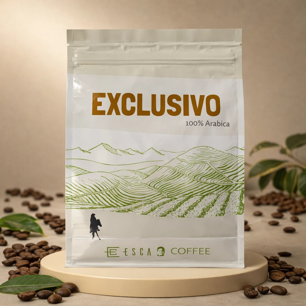 Exclusivo – 100% Arabica koffiebonen, 225g verpakking, zachte specialty koffie uit Minas Gerais