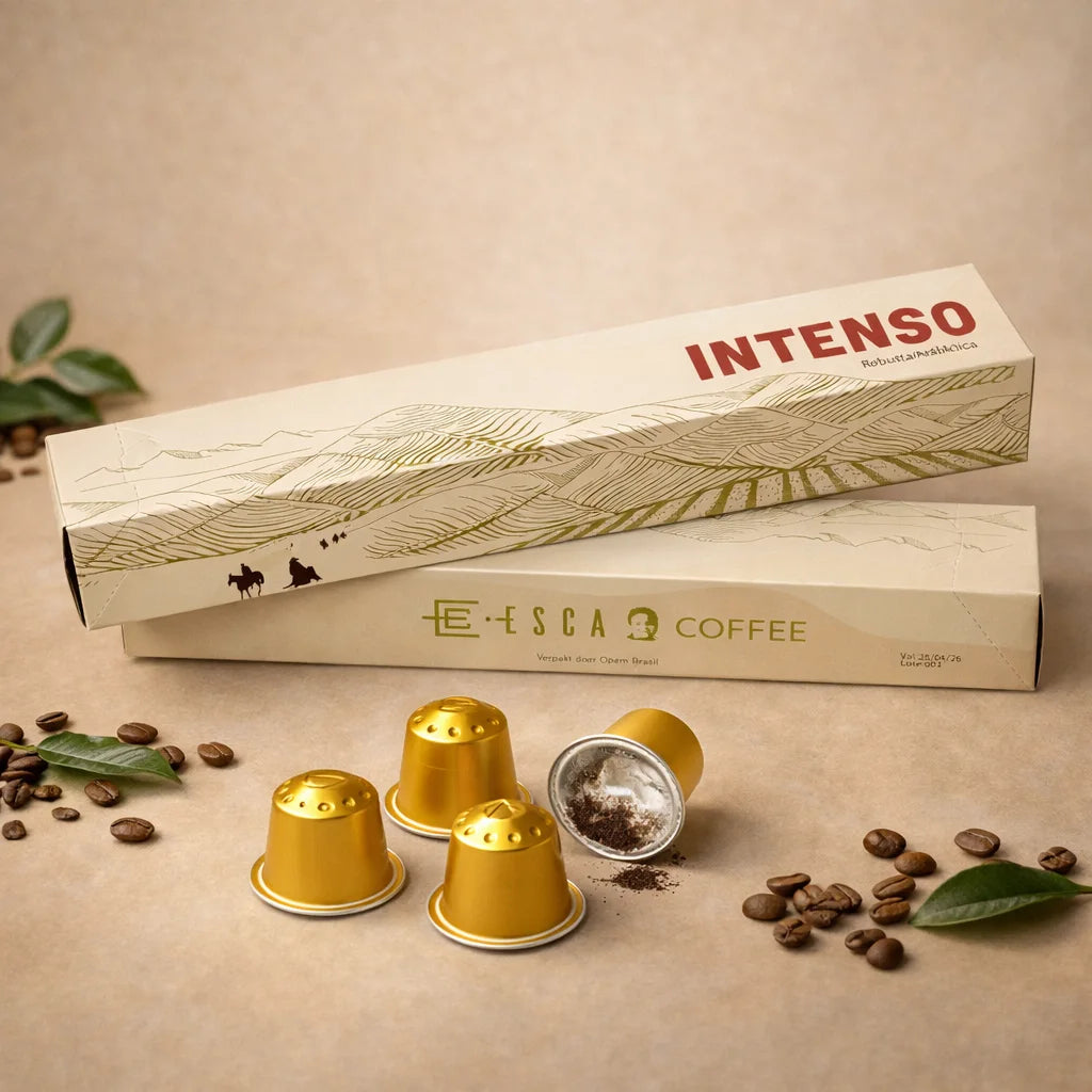 Intenso Koffiecups direct uit brazilie ESCA COFFEE